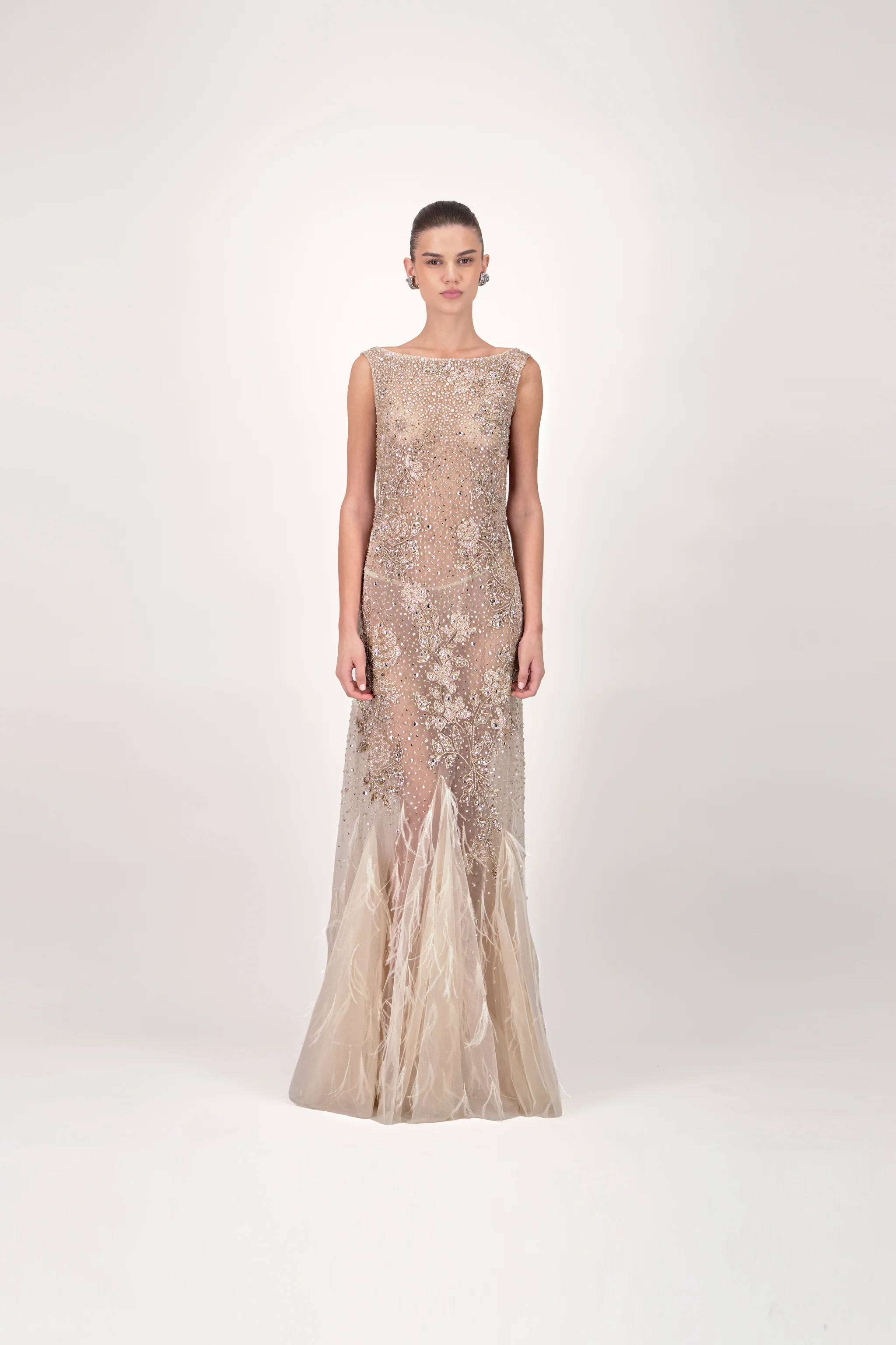 Beaded Mermaid Long Dress