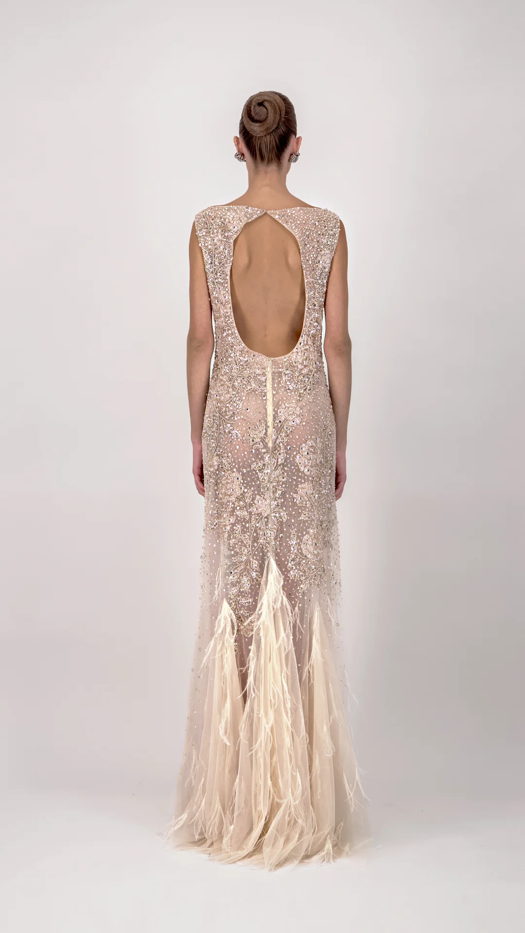 Beaded Mermaid Long Dress - Image 2