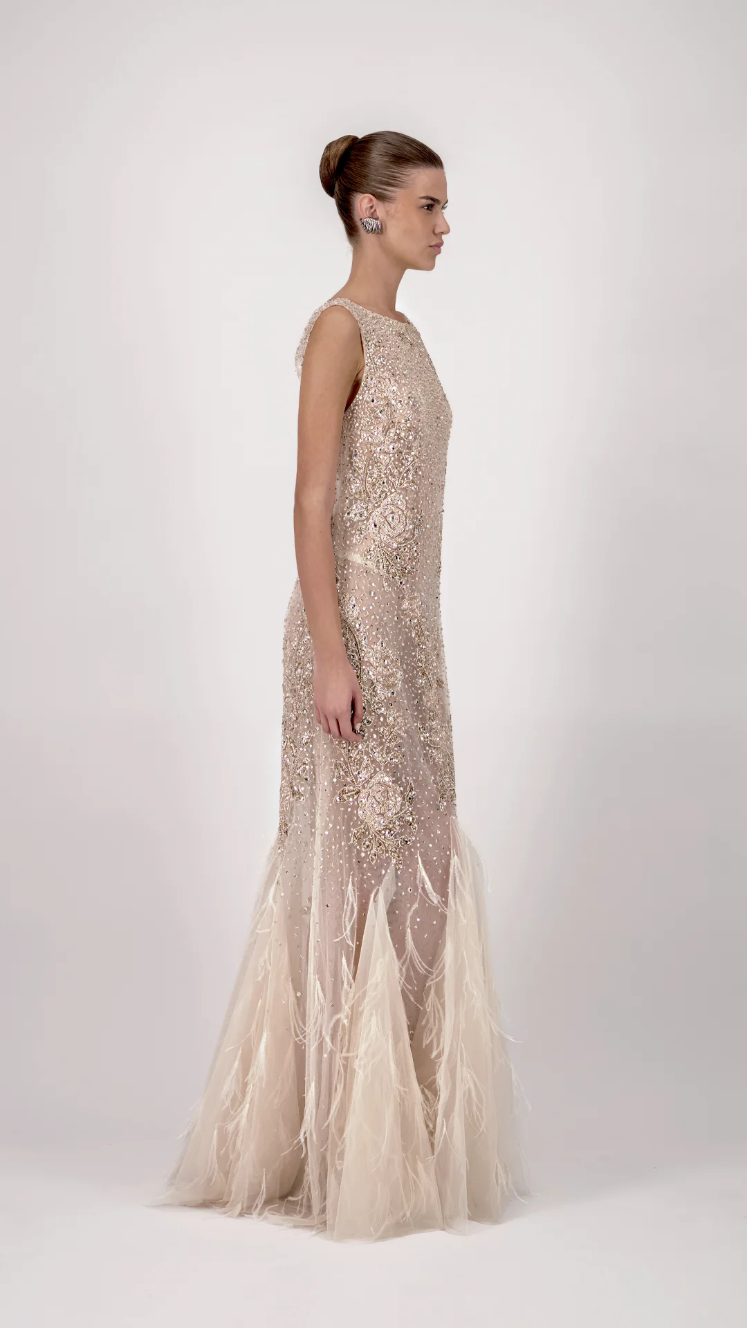 Beaded Mermaid Long Dress - Image 3