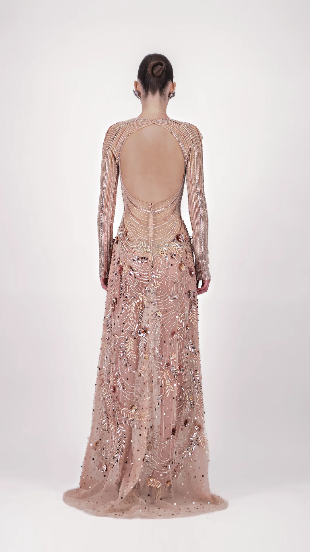 Embellished Cut-Out Long Dress - Image 2