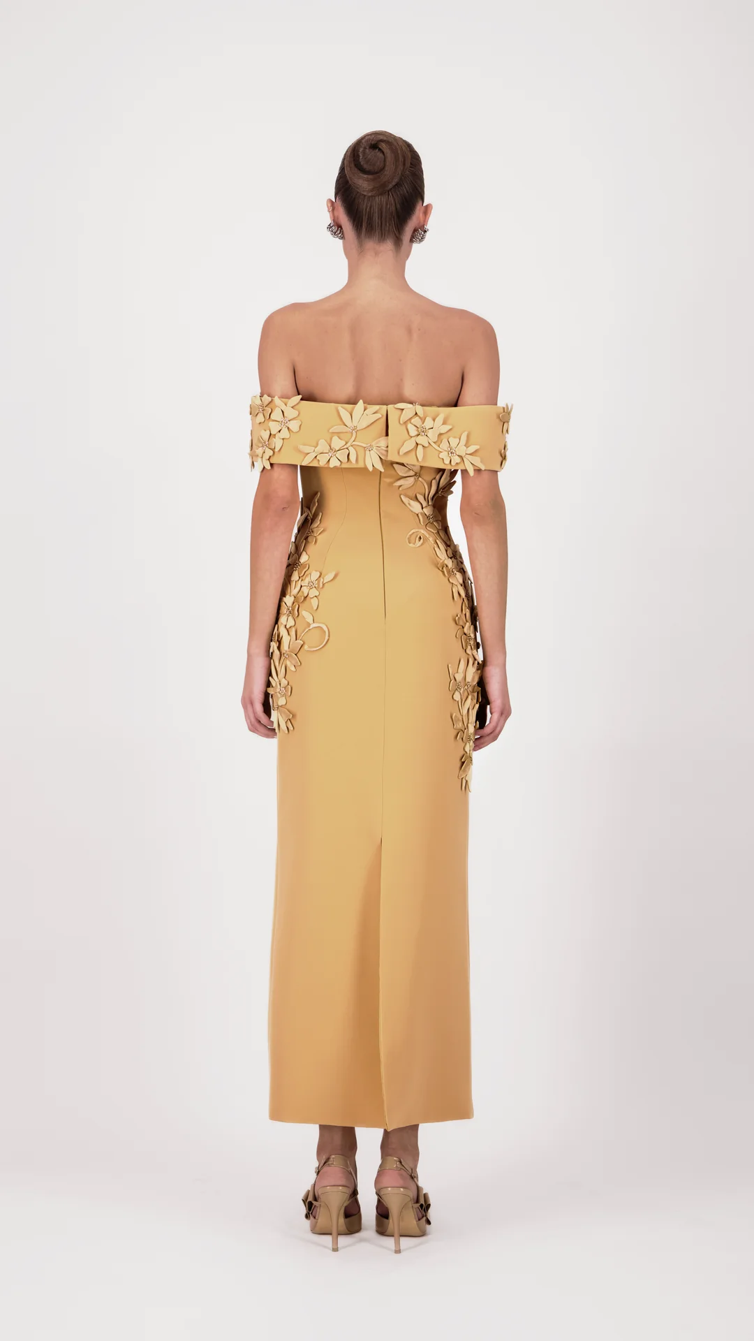 Off-Shoulder Floral Midi Dress - Image 2
