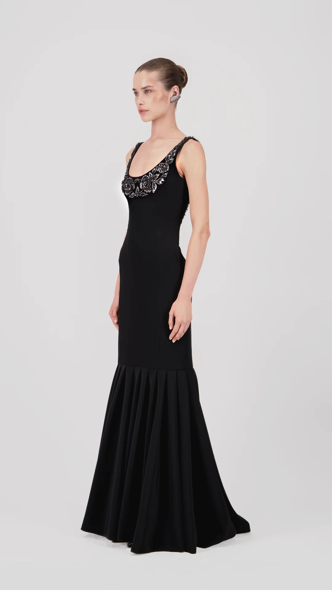Scoop-Neck Mermaid Long Dress - Image 3