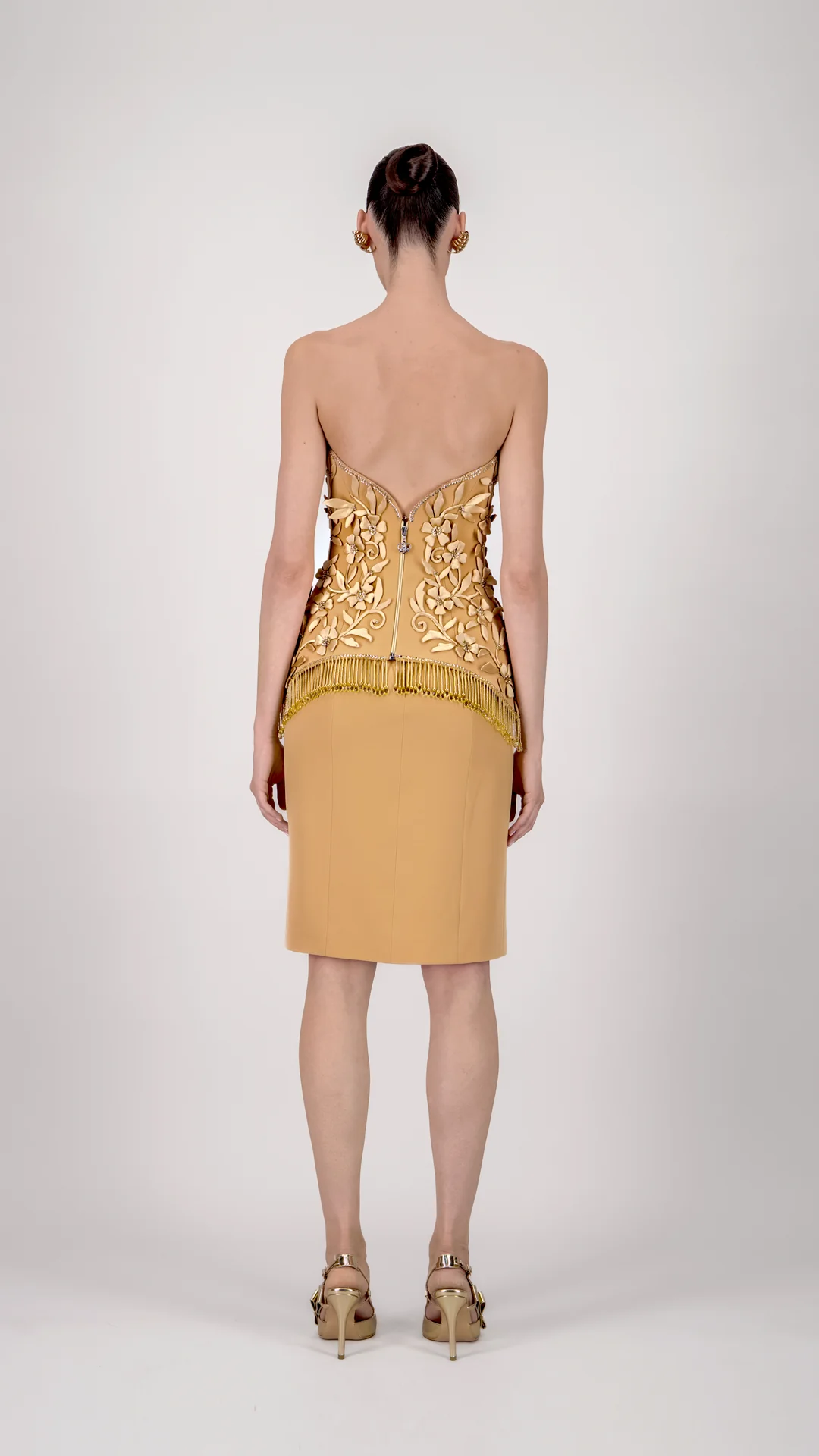 Strapless Embroidered Corset - Image 3